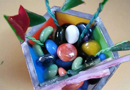 Glass vase with flowers